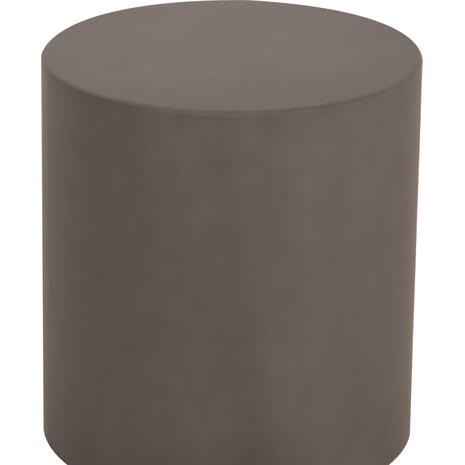 ΤΡΑΠΕΖΙ ΒΟΗΘΗΤΙΚΟ FIBER CEMENT ΣΤΡΟΓΓΥΛΟ KYOKO HM6592.01 ΓΚΡΙ Φ40x43Υεκ.