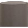 ΤΡΑΠΕΖΙ ΒΟΗΘΗΤΙΚΟ FIBER CEMENT ΣΤΡΟΓΓΥΛΟ KYOKO HM6592.01 ΓΚΡΙ Φ40x43Υεκ.
