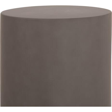ΤΡΑΠΕΖΙ ΒΟΗΘΗΤΙΚΟ FIBER CEMENT ΣΤΡΟΓΓΥΛΟ KYOKO HM6592.01 ΓΚΡΙ Φ40x43Υεκ.