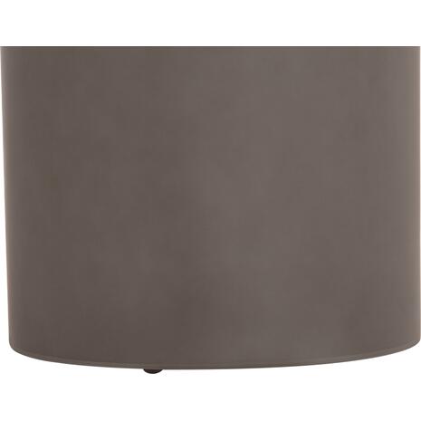 ΤΡΑΠΕΖΙ ΒΟΗΘΗΤΙΚΟ FIBER CEMENT ΣΤΡΟΓΓΥΛΟ KYOKO HM6592.01 ΓΚΡΙ Φ40x43Υεκ.