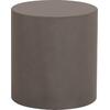 ΤΡΑΠΕΖΙ ΒΟΗΘΗΤΙΚΟ FIBER CEMENT ΣΤΡΟΓΓΥΛΟ KYOKO HM6592.01 ΓΚΡΙ Φ40x43Υεκ.
