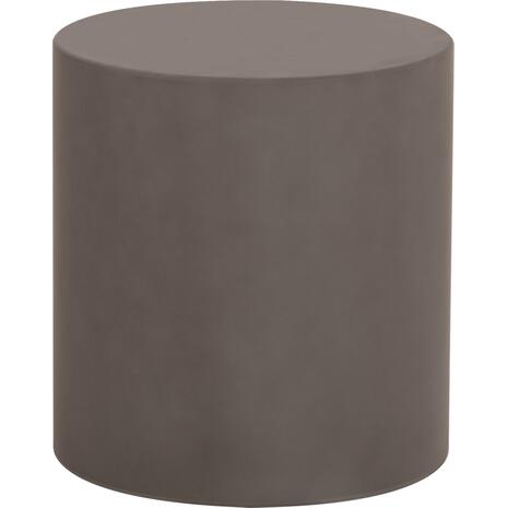 ΤΡΑΠΕΖΙ ΒΟΗΘΗΤΙΚΟ FIBER CEMENT ΣΤΡΟΓΓΥΛΟ KYOKO HM6592.01 ΓΚΡΙ Φ40x43Υεκ.