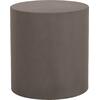 ΤΡΑΠΕΖΙ ΒΟΗΘΗΤΙΚΟ FIBER CEMENT ΣΤΡΟΓΓΥΛΟ KYOKO HM6592.01 ΓΚΡΙ Φ40x43Υεκ.