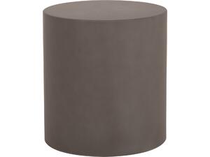 ΤΡΑΠΕΖΙ ΒΟΗΘΗΤΙΚΟ FIBER CEMENT ΣΤΡΟΓΓΥΛΟ KYOKO HM6592.01 ΓΚΡΙ Φ40x43Υεκ.