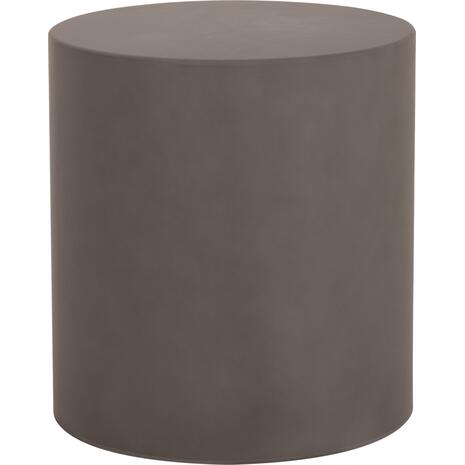 ΤΡΑΠΕΖΙ ΒΟΗΘΗΤΙΚΟ FIBER CEMENT ΣΤΡΟΓΓΥΛΟ KYOKO HM6592.01 ΓΚΡΙ Φ40x43Υεκ.