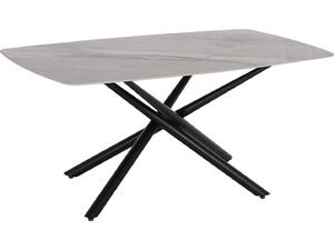 ΤΡΑΠΕΖΙ ΤΡΑΠΕΖΑΡΙΑΣ ISKA HM18423 ΚΕΡΑΜΙΚΟ TOP ΣΕ ΛΕΥΚΟ/ΚΑΦΕ ΜΑΡΜΑΡΟ 178x89x79Υεκ