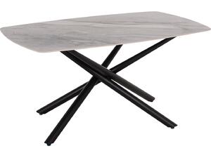 ΤΡΑΠΕΖΙ ΤΡΑΠΕΖΑΡΙΑΣ ISKA HM18420 ΚΕΡΑΜΙΚΟ TOP ΣΕ ΛΕΥΚΟ/ΚΑΦΕ ΜΑΡΜΑΡΟ 160x90x79Υεκ