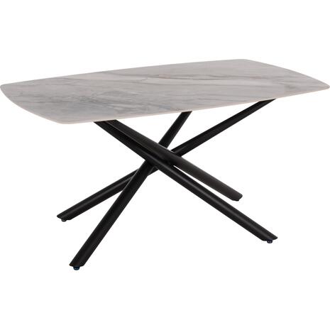 ΤΡΑΠΕΖΙ ΤΡΑΠΕΖΑΡΙΑΣ ISKA HM18420 ΚΕΡΑΜΙΚΟ TOP ΣΕ ΛΕΥΚΟ/ΚΑΦΕ ΜΑΡΜΑΡΟ 160x90x79Υεκ