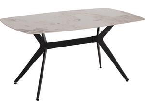 ΤΡΑΠΕΖΙ ΤΡΑΠΕΖΑΡΙΑΣ AIKA HM18421 ΚΕΡΑΜΙΚΟ TOP ΣΕ ΛΕΥΚΟ/ΧΡΥΣΟ ΜΑΡΜΑΡΟ 160x90x79Υεκ