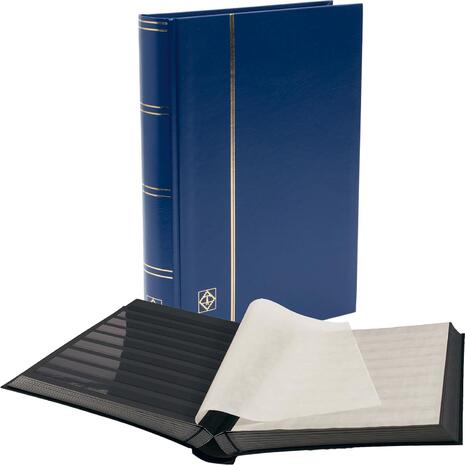 Άλμπουμ γραμματοσήμων Leuchtturm Basic 321487 Α4 με 64 μαύρες σελίδες - Μπλε εξώφυλλο