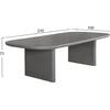 ΤΡΑΠΕΖΙ ΤΡΑΠΕΖΑΡΙΑΣ FIBER CEMENT AZAMI HM6600.01 ΓΚΡΙ 240x100x75Υεκ.