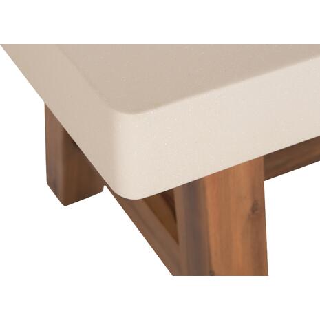ΤΡΑΠΕΖΙ ΤΡΑΠΕΖΑΡΙΑΣ FIBER CEMENT & ΞΥΛΟ ΑΚΑΚΙΑΣ MAEVE HM6596.02 ΜΠΕΖ 160x90x75Υεκ