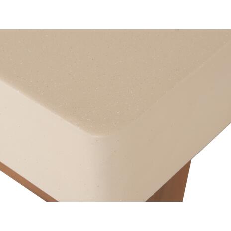 ΤΡΑΠΕΖΙ ΜΕΣΗΣ FIBER CEMENT & ΞΥΛΟ ΑΚΑΚΙΑΣ MAEVE HM6595.02 ΜΠΕΖ  130x70x46Υεκ.