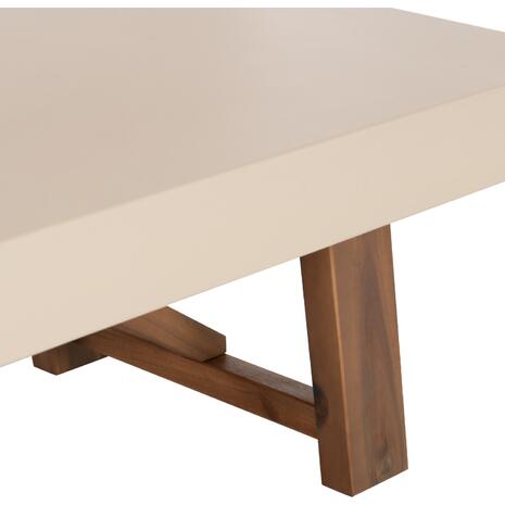 ΤΡΑΠΕΖΙ ΜΕΣΗΣ FIBER CEMENT & ΞΥΛΟ ΑΚΑΚΙΑΣ MAEVE HM6595.02 ΜΠΕΖ  130x70x46Υεκ.