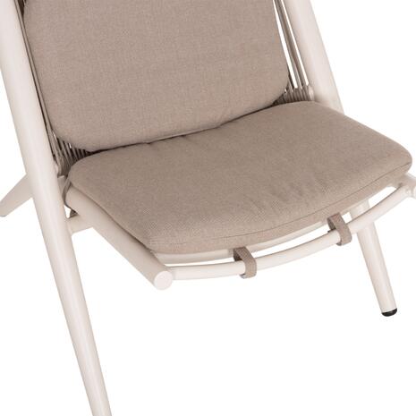 ΠΟΛΥΘΡΟΝΑ RELAX REMUS HM6642.02 ΑΛΟΥΜΙΝΙΟ ΛΕΥΚΟ-ΣΧΟΙΝΙ OLEFIN ΜΠΕΖ 63x87x94Υεκ.