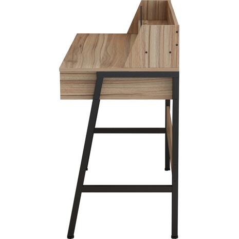 ΓΡΑΦΕΙΟ OLIVIER HM2129.02 ΜΕΛΑΜΙΝΗ ΣΕ ΚΑΡΥΔΙ-ΜΑΥΡΟ-ΜΑΥΡΟΣ ΜΕΤΑΛΛΙΚΟΣ ΣΚΕΛΕΤΟΣ 104x48x89Υεκ