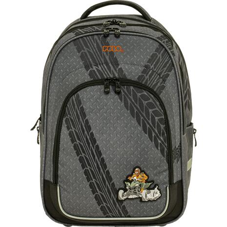 Τσάντα πλάτης δημοτικού Polo Fusion Tires 2+1 θέσεων 901077-8431 25lt 2026