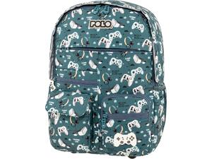 Τσάντα πλάτης δημοτικού Polo Youngster Gaming 2+1 Θέσεων 22lt 901068-8443 2026