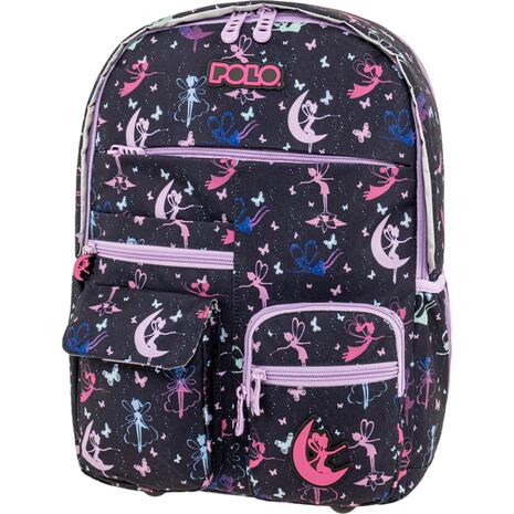 Τσάντα Πλάτης δημοτικού Polo Youngster Fairy 2+1 Θέσεων 22lt 901068-8441 2026