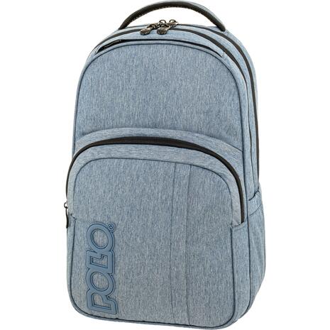 Τσάντα πλάτης 2+1 θέσεων Polo Genius Γαλάζιο Μελανζε 901062-5500 28lt 2026
