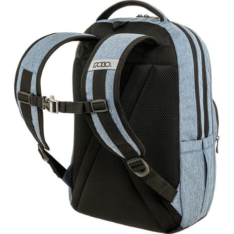 Τσάντα πλάτης 2+1 θέσεων Polo Genius Γαλάζιο Μελανζε 901062-5500 28lt 2026