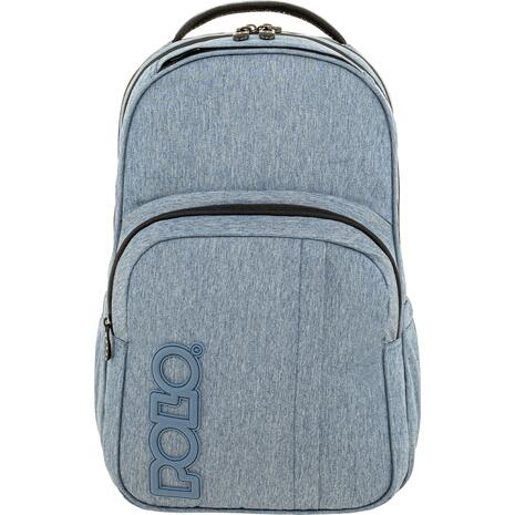 Τσάντα πλάτης 2+1 θέσεων Polo Genius Γαλάζιο Μελανζε 901062-5500 28lt 2026