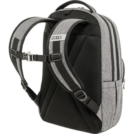 Τσάντα πλάτης 2+1 θέσεων Polo Genius Γκρι Μελανζε 901062-2300 28lt 2026
