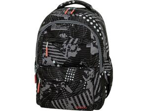 Τσάντα πλάτης δημοτικού Polo Sparkle Grey Pattern 2+2 θέσεων 23lt. 901061-8438 2026