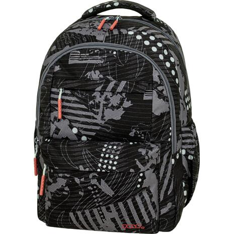 Τσάντα πλάτης δημοτικού Polo Sparkle Grey Pattern 2+2 θέσεων 23lt. 901061-8438 2026