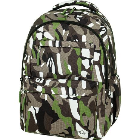 Τσάντα πλάτης δημοτικού Polo Sparkle Camo 2+2 θέσεων 23lt. 901061-8437 2026