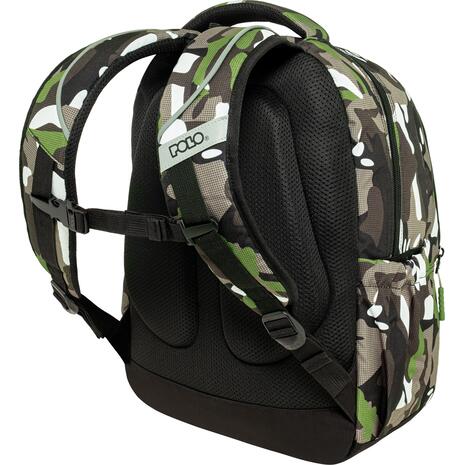 Τσάντα πλάτης δημοτικού Polo Sparkle Camo 2+2 θέσεων 23lt. 901061-8437 2026