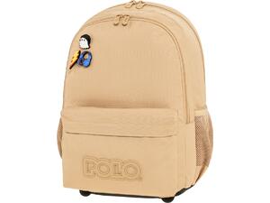 Τσάντα πλάτης 2+1 θέσεων Polo pins Μπεζ 901059-7700 2026