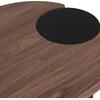 ΤΡΑΠΕΖΙ ΣΑΛΟΝΙΟΥ ΟΒΑΛ OVALON HM18433.05 MDF TOP ΚΑΡΥΔΙ-MDF ΠΟΔΙΑ ΜΑΥΡΑ 120x60x40Υεκ