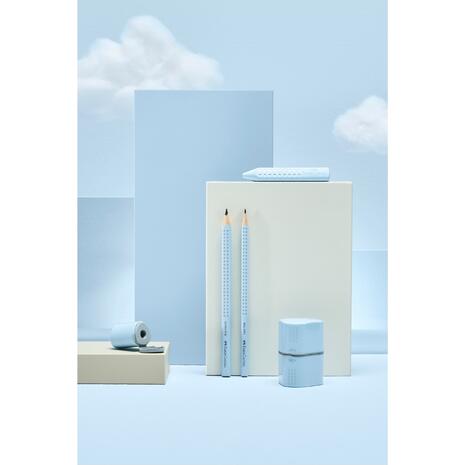 Ξύστρα τριπλή Faber-Castell Grip 2001 Sky Blue (183874)