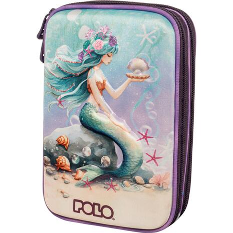 Κασετίνα τετράγωνη Polo Orbit Mermaid  2 Θέσεων 937056-8426 2026