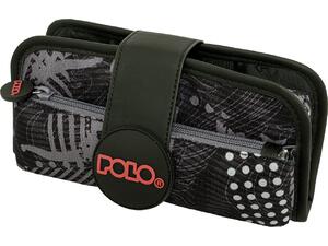 Κασετίνα οβάλ Polo Rubber Black Pattern πολλών θέσεων 937019-8438 2026