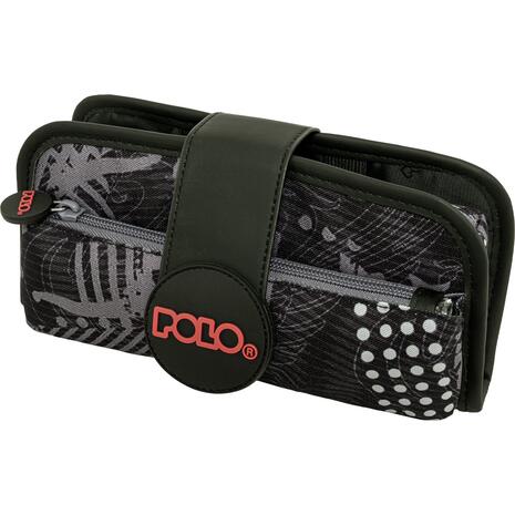 Κασετίνα οβάλ Polo Rubber Black Pattern πολλών θέσεων 937019-8438 2026