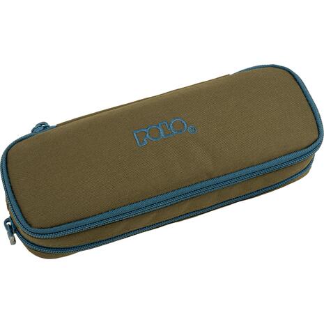 Κασετίνα διπλή Polo Duo Box III Λαδί/μπλε (937004-6558) 2026