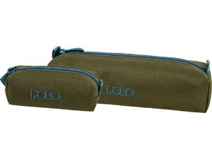 Κασετίνα βαρελάκι με πορτοφολάκι Polo Khaki/Petrol -Χακί/Πετρόλ (937006-6558)
