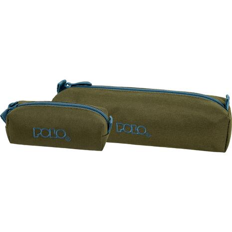 Κασετίνα βαρελάκι με πορτοφολάκι Polo Khaki/Petrol -Χακί/Πετρόλ (937006-6558)