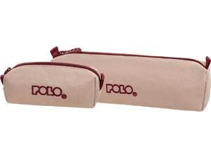 Κασετίνα βαρελάκι με πορτοφολάκι Polo Pink/Cherry - Ροζ/Κερασί (937006-4532)