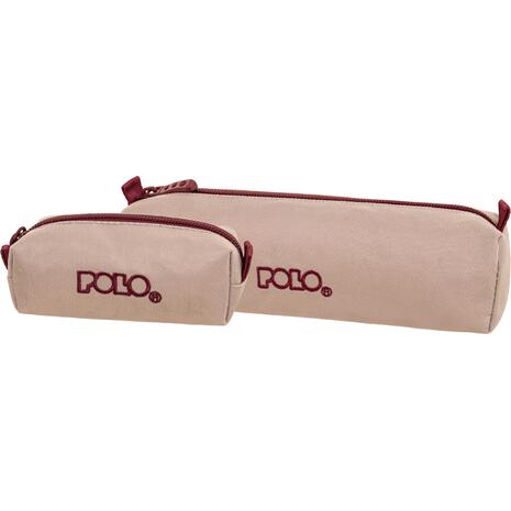 Κασετίνα βαρελάκι με πορτοφολάκι Polo Pink/Cherry - Ροζ/Κερασί (937006-4532)