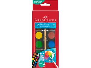 Νερομπογιές Faber-Castell 125017 σετ 12 χρωμάτων 24mm