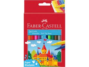 Μαρκαδόροι ζωγραφικής Faber-Castell Superwashable λεπτοί (24 Χρώματα) 554202