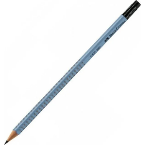 Μολύβι με γόμα Faber-Castell Grip 2001 HB Blue Raf (100-180-446)
