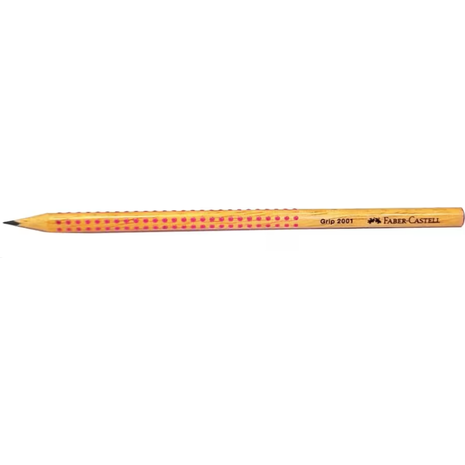 Μολύβι Faber-Castell Grip 2001 φυσικό ξύλο/ροζ HB (217052)