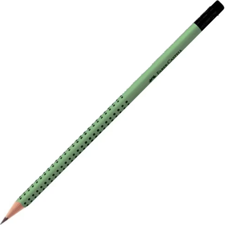 Μολύβι Faber-Castell Grip 2001 HB με γόμα χακί 100-156-096