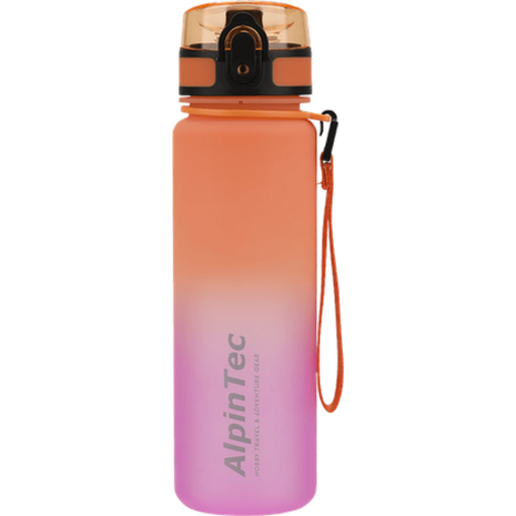Παγούρι Alpintec BPA-FREE πλαστικό Tritan 500ml Mood δίχρωμο Πορτοκαλί/Ροζ