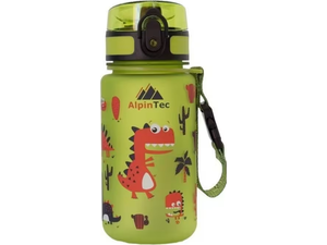 Παγούρι παιδικό Alpintec BPA-FREE πλαστικό Tritan 350ml Dino Πράσινο