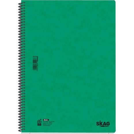 Τετράδιο σπιραλ SKAG Basic Α4 3 θεμάτων (276115) (Διάφορα σχέδια)